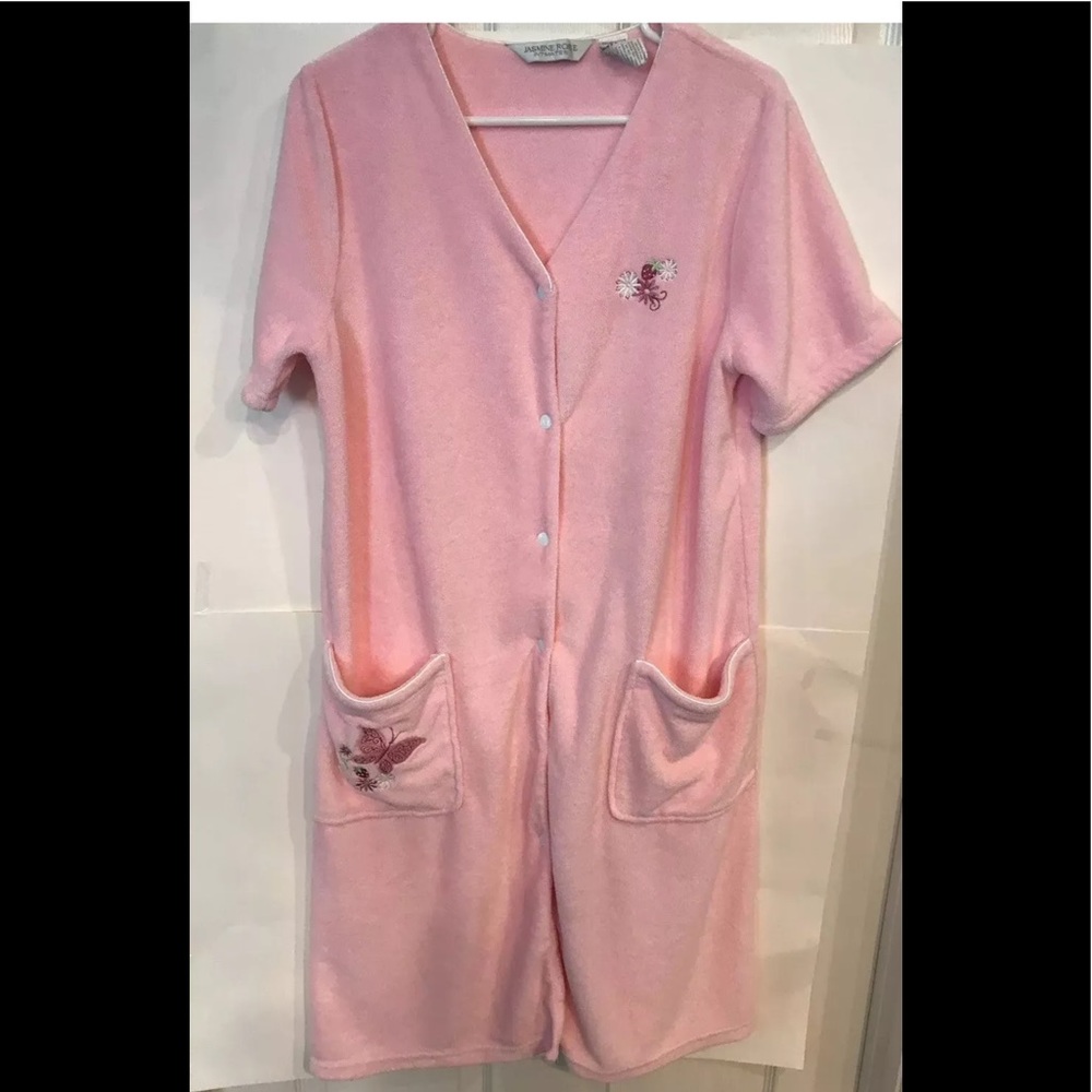 Jasmine Rose Fleece Robe Size Medium